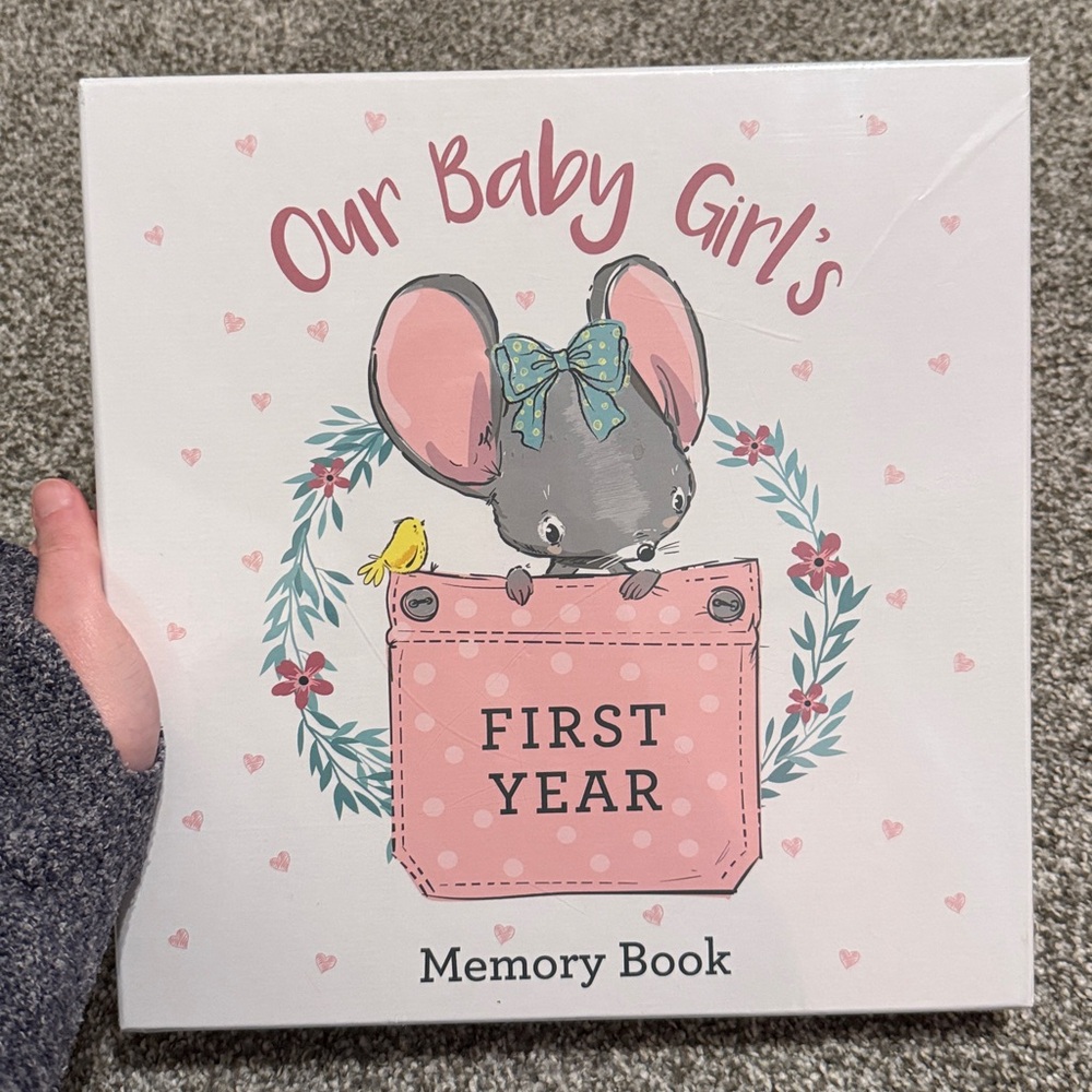 Baby Girl's First Year Memory Book